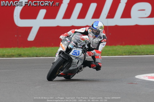 2010-05-08 Monza 0301 - La Roggia - Supersport - Free Practice - Eugene Laverty -  Honda CBR600RR